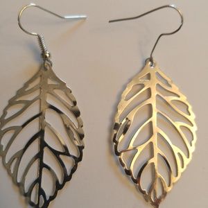 sterling silver Leaf shape Earrings